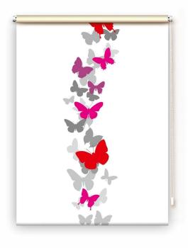 Rollo Papalone magenta vario , Rollo, Motivrollo, Rollo mit Druck, Fotorollo, bedrucktes Rollo, Fensterrollo,verdunkelndes Rollo, Sonnenschutz Rollo